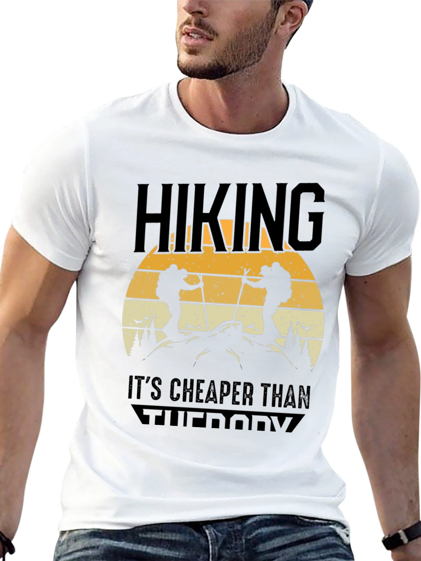Hiking Is Cheaper Than Therapy Tee