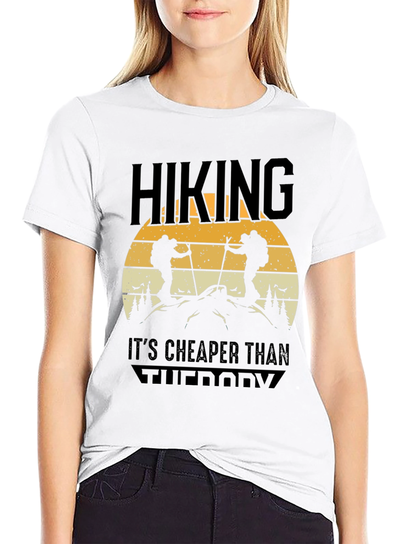 Hiking Is Cheaper Than Therapy Tee