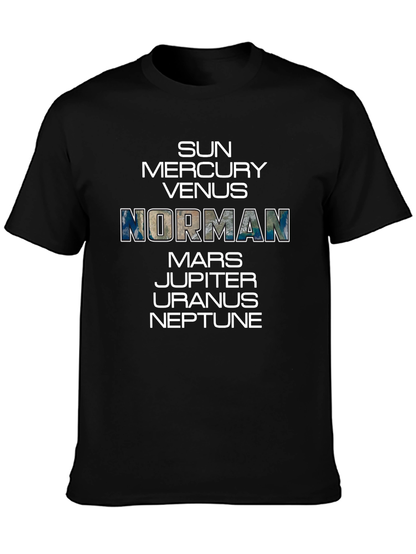 Planetary T-Shirt - Sun Mercury Venus Earth Mars