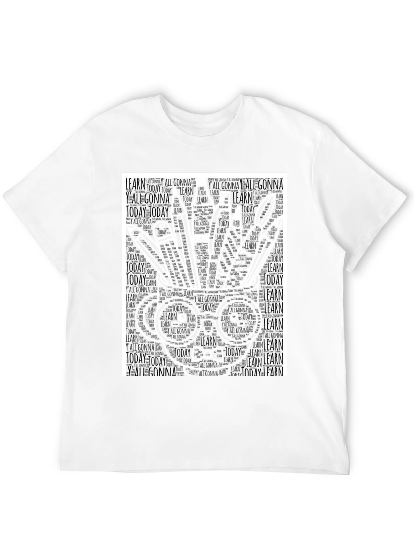 Word Art Graphic T-Shirt - Motivational Learning Tee