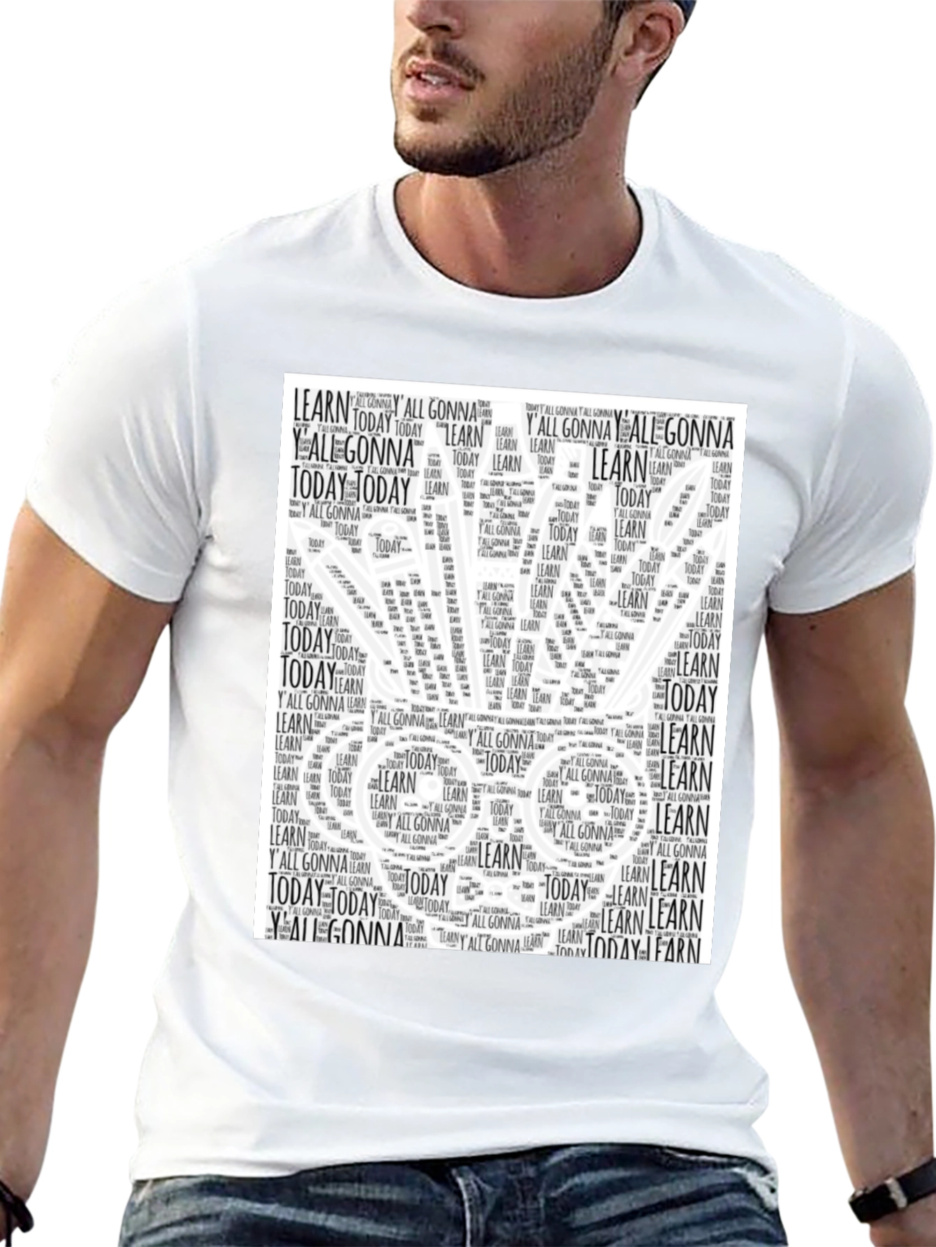 Word Art Graphic T-Shirt - Motivational Learning Tee