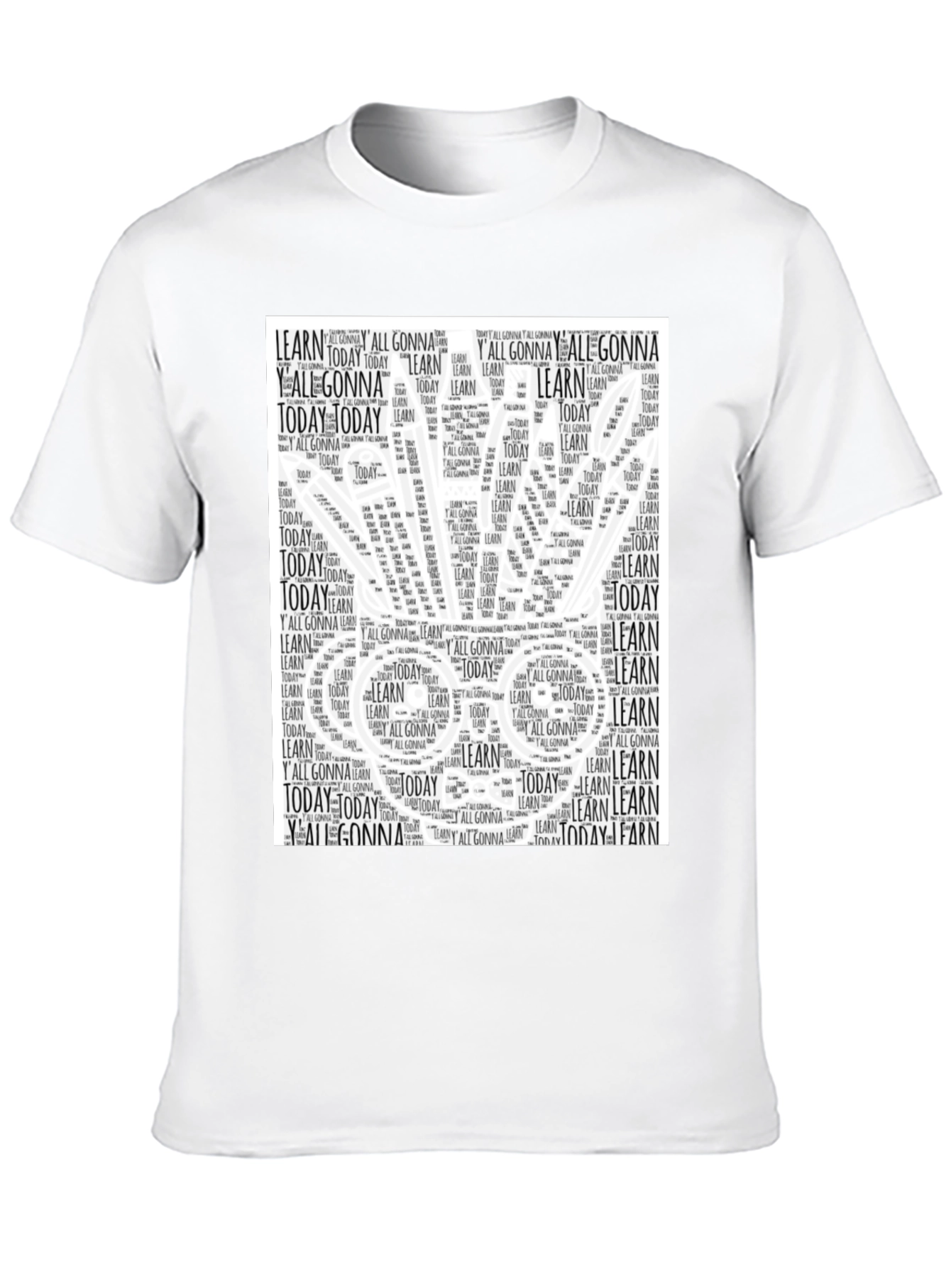 Word Art Graphic T-Shirt - Motivational Learning Tee