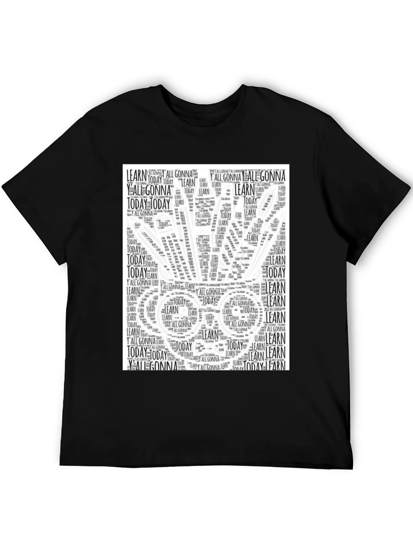 Word Art Graphic T-Shirt - Motivational Learning Tee