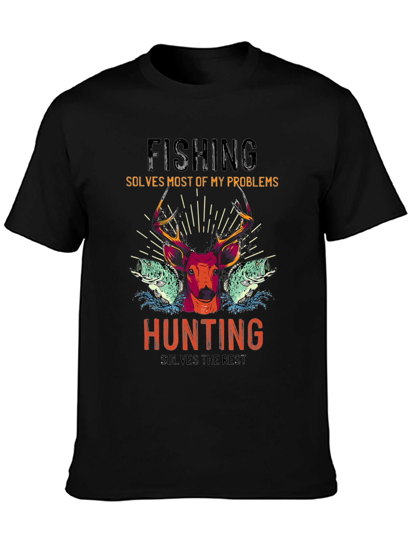 Fishing & Hunting Graphic T-Shirt