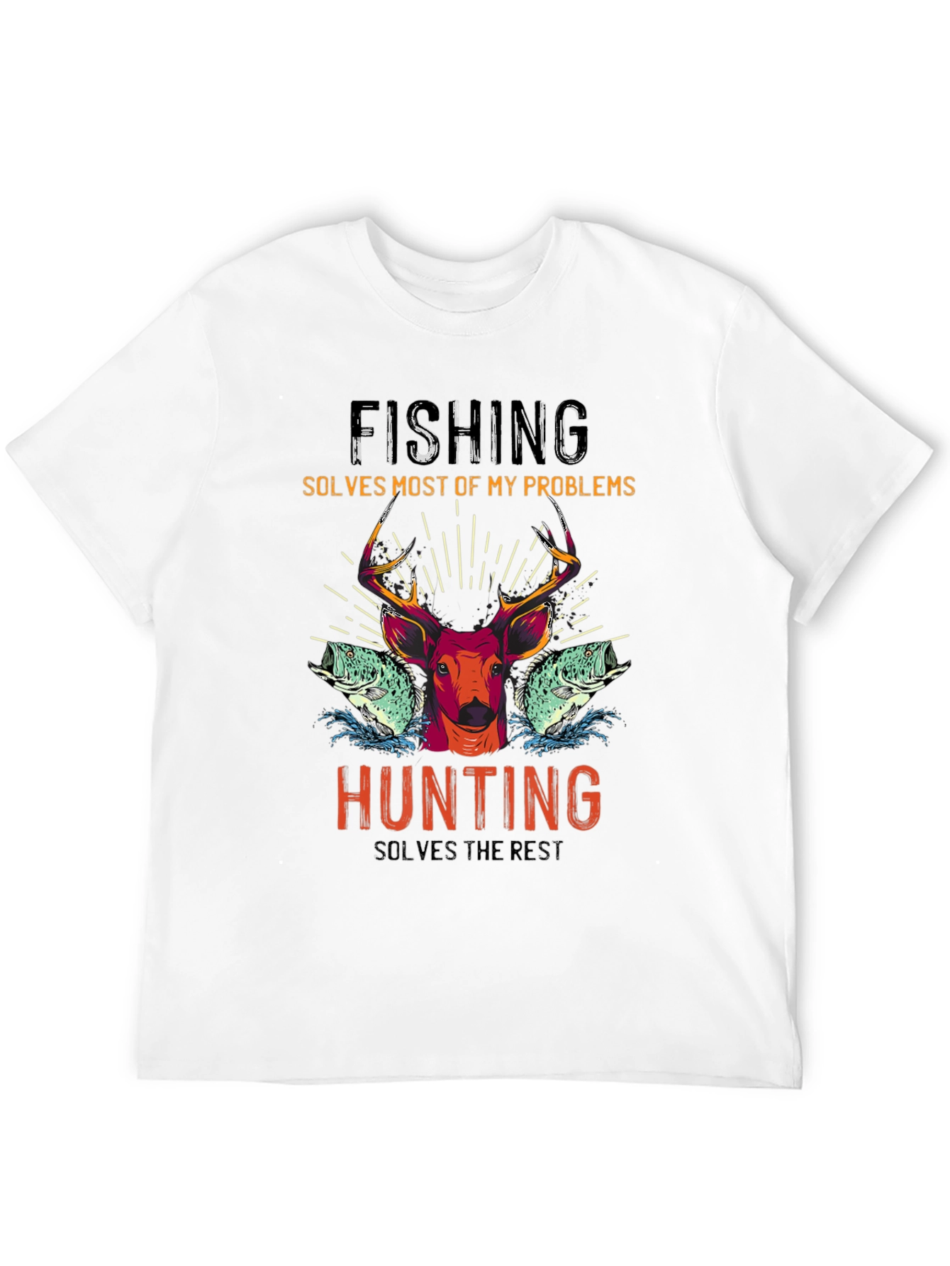 Fishing & Hunting Graphic T-Shirt
