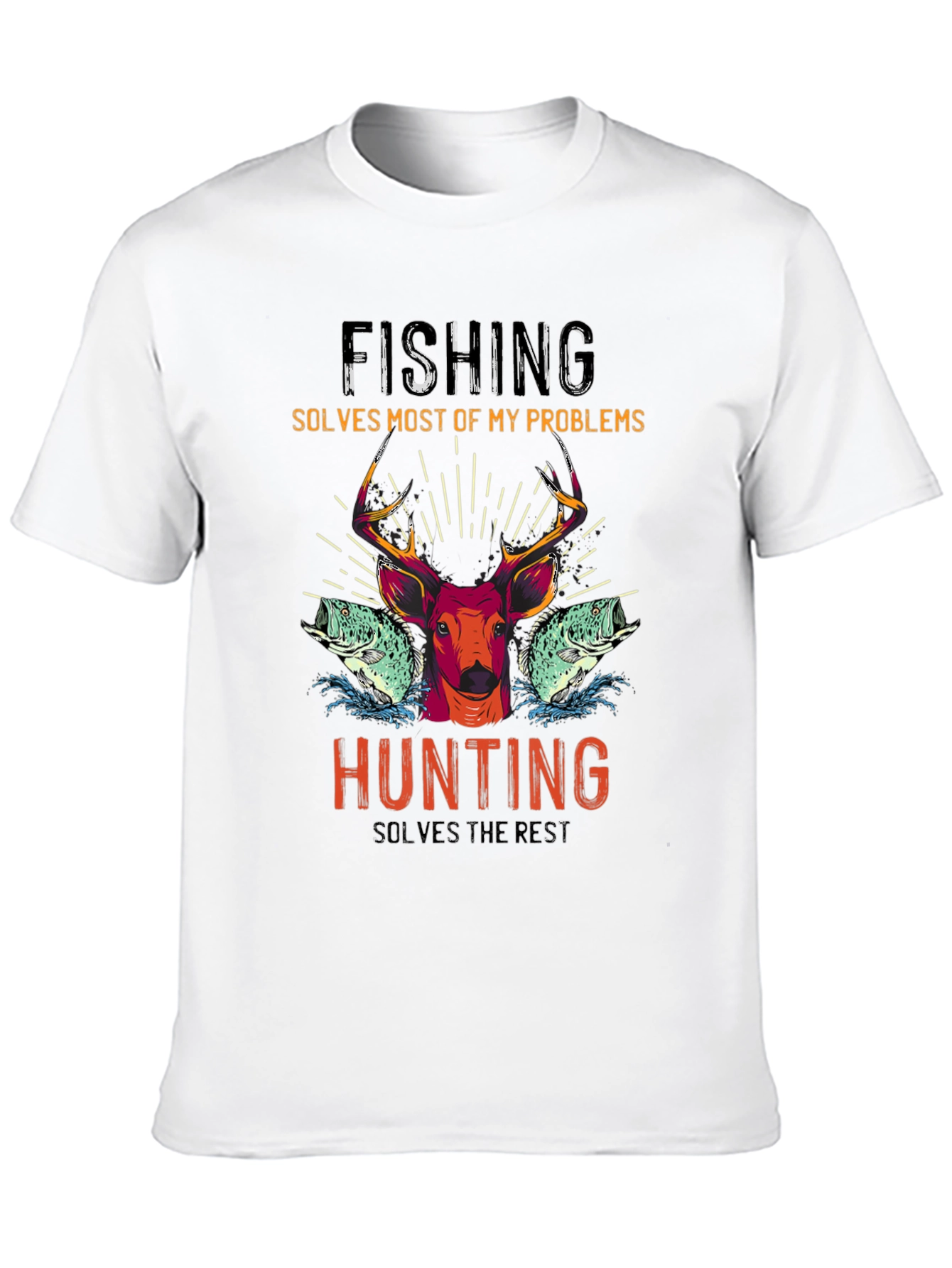 Fishing & Hunting Graphic T-Shirt