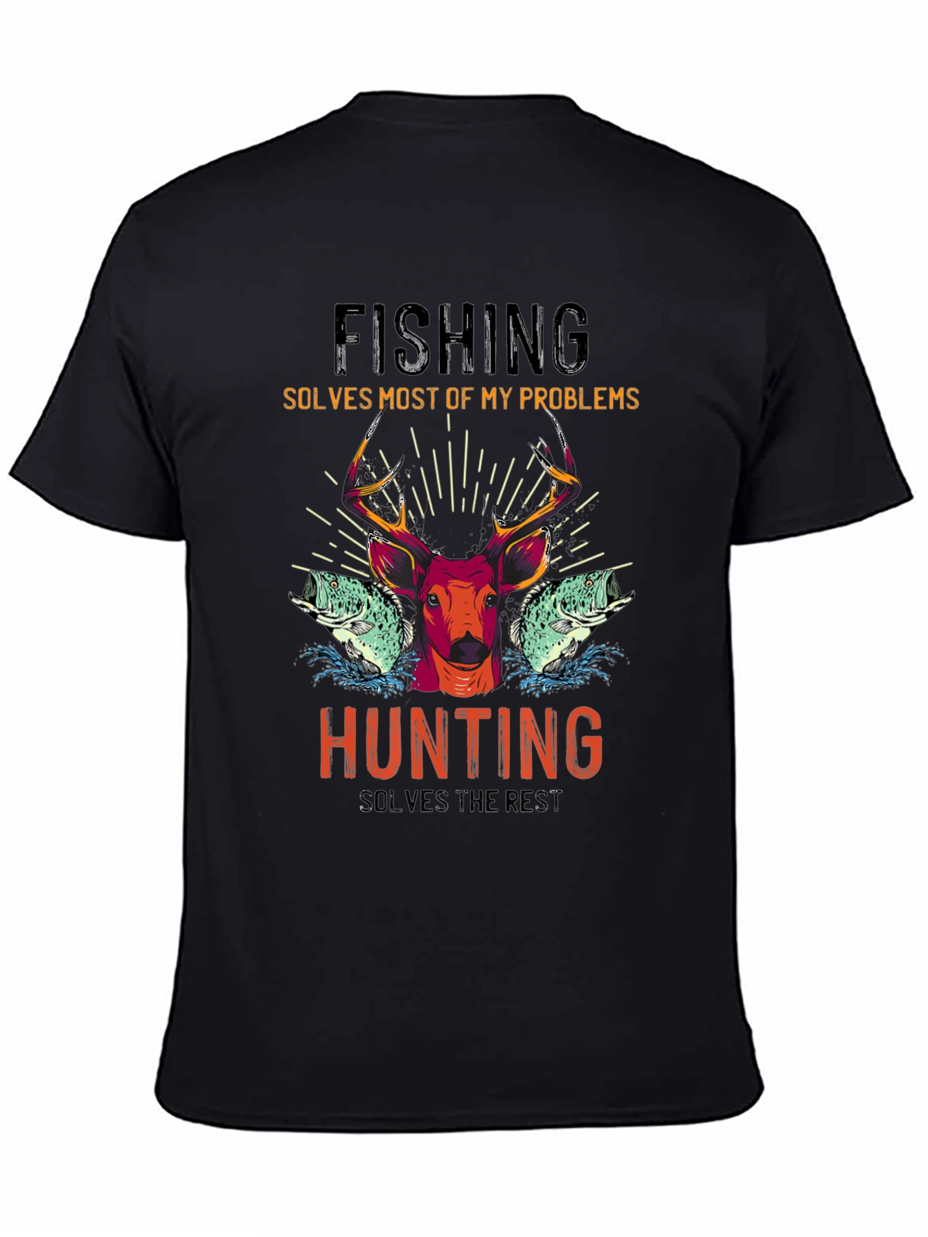 Fishing & Hunting Graphic T-Shirt
