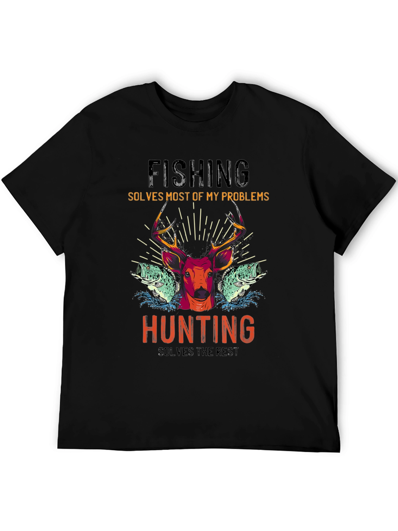 Fishing & Hunting Graphic T-Shirt