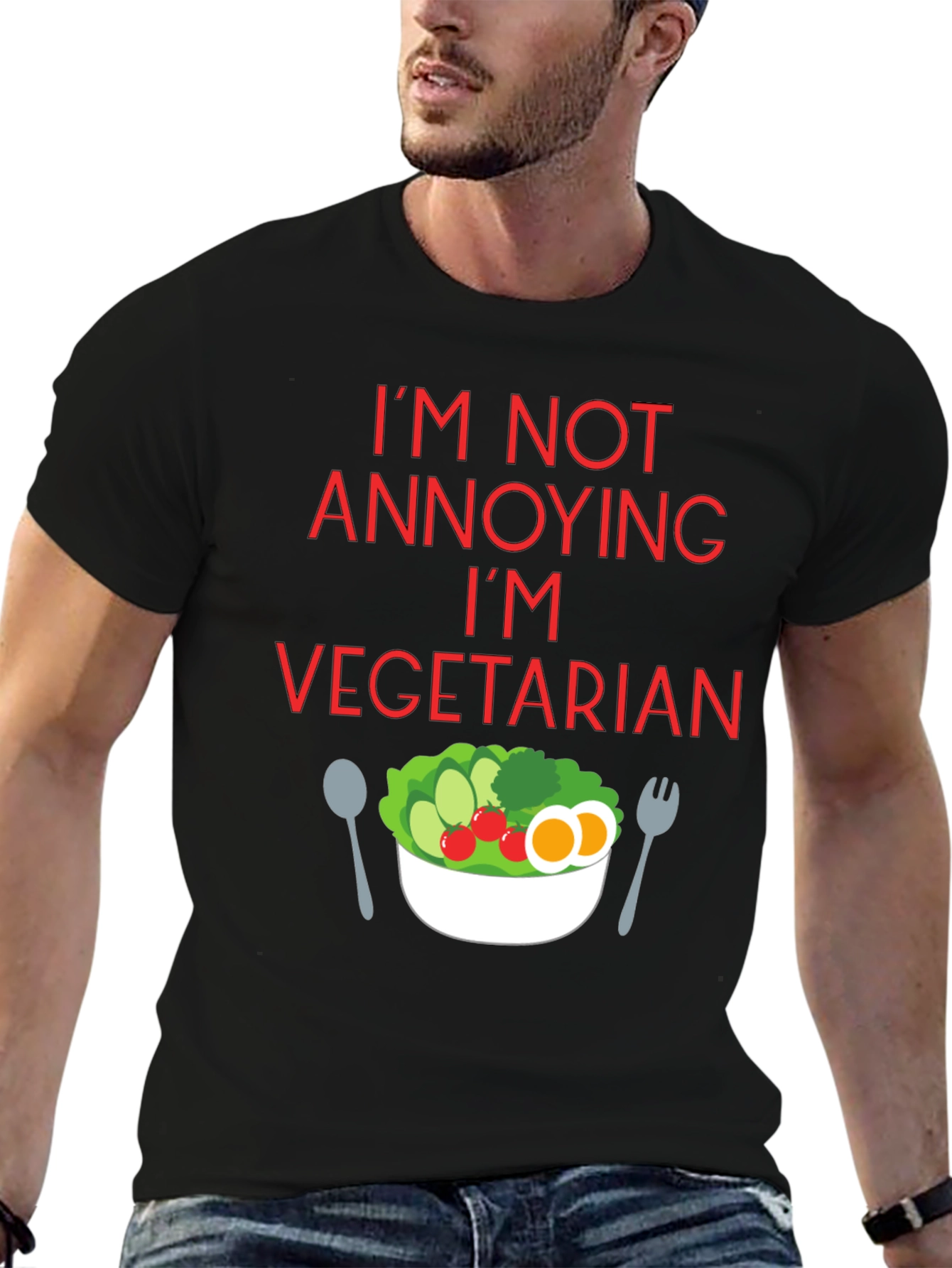 Vegetarian T-Shirt - Funny & Stylish