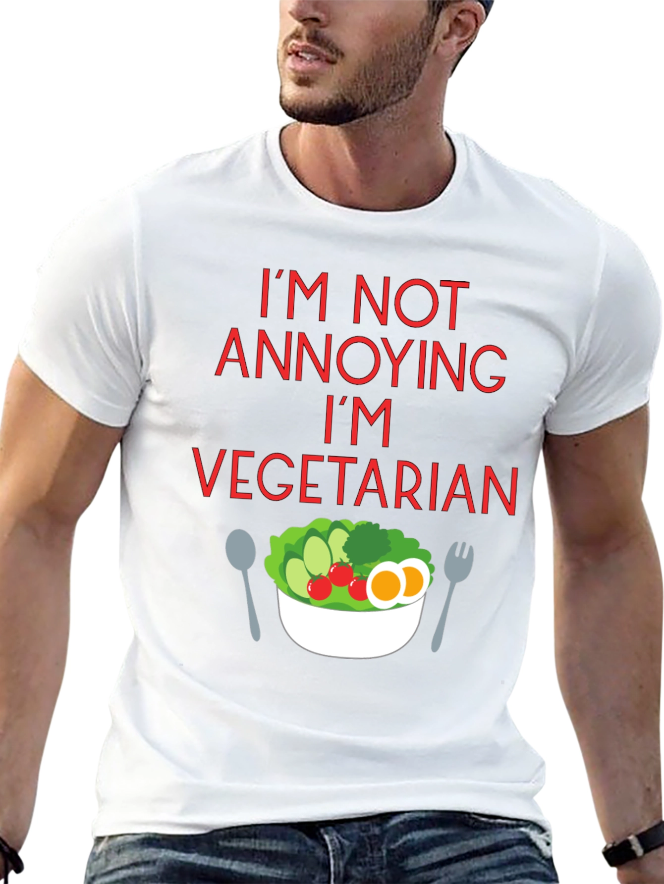 Vegetarian T-Shirt - Funny & Stylish