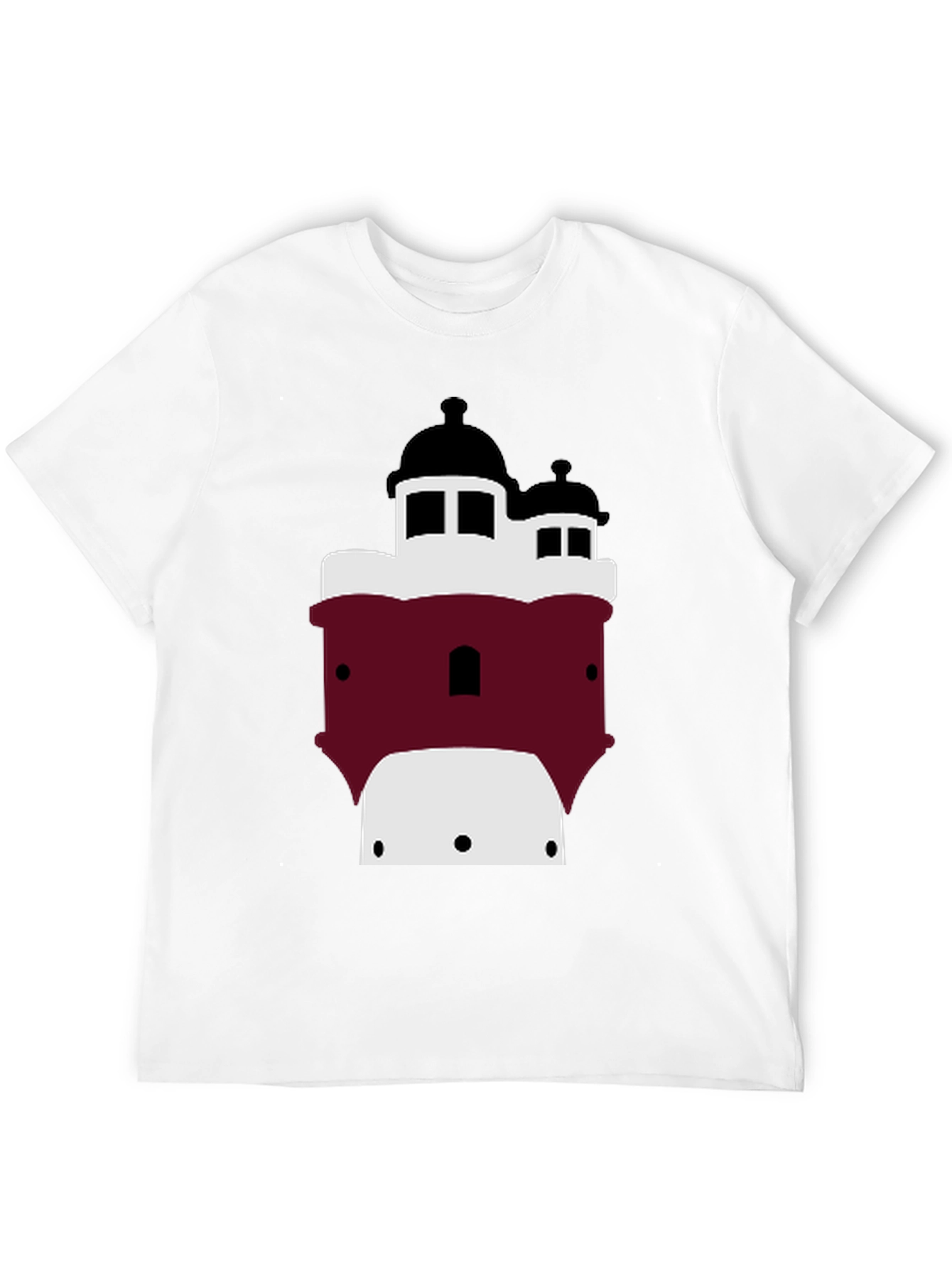 Tower Graphic Tee - Mens Black Cotton T-Shirt