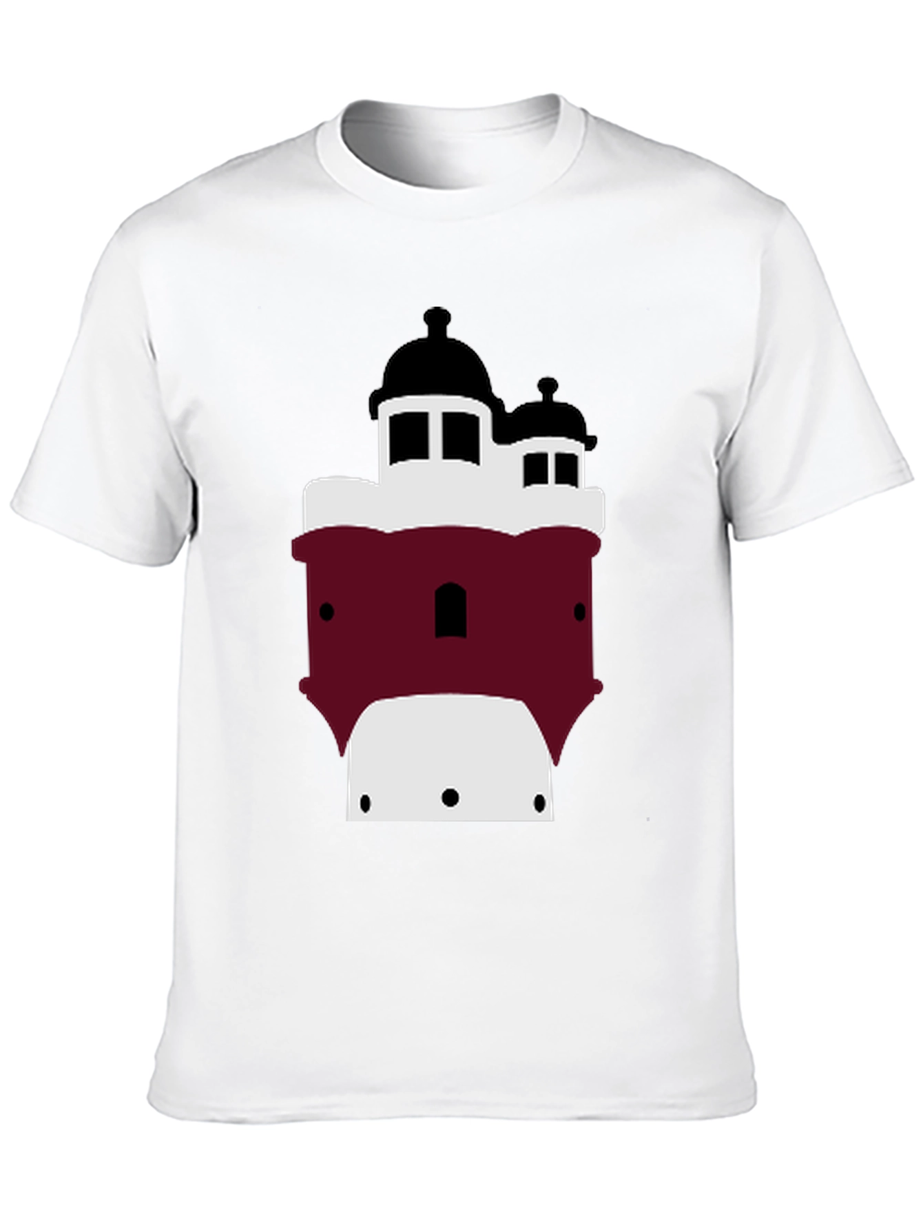 Tower Graphic Tee - Mens Black Cotton T-Shirt