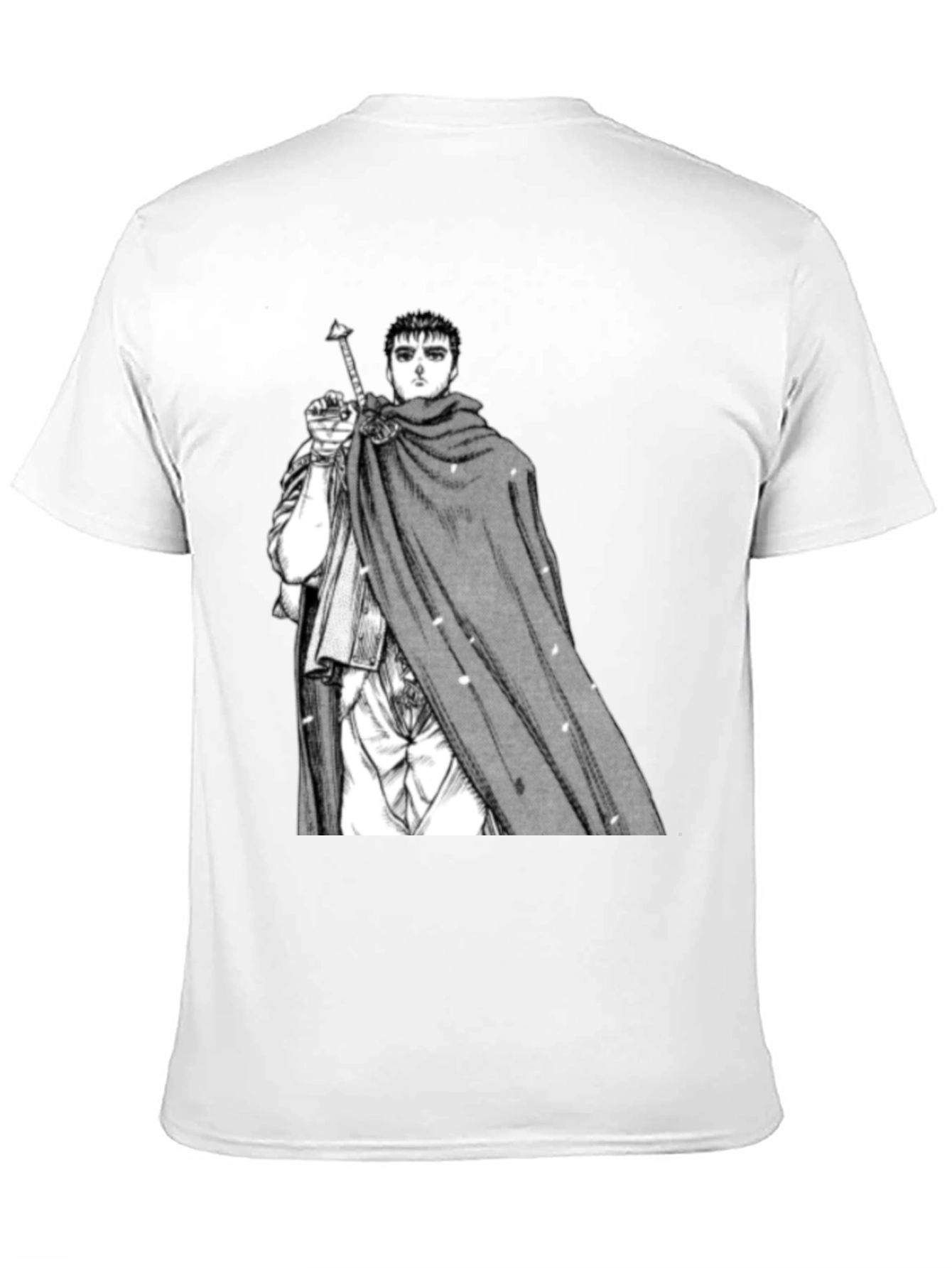 Berserk Guts Manga Print Black T-Shirt