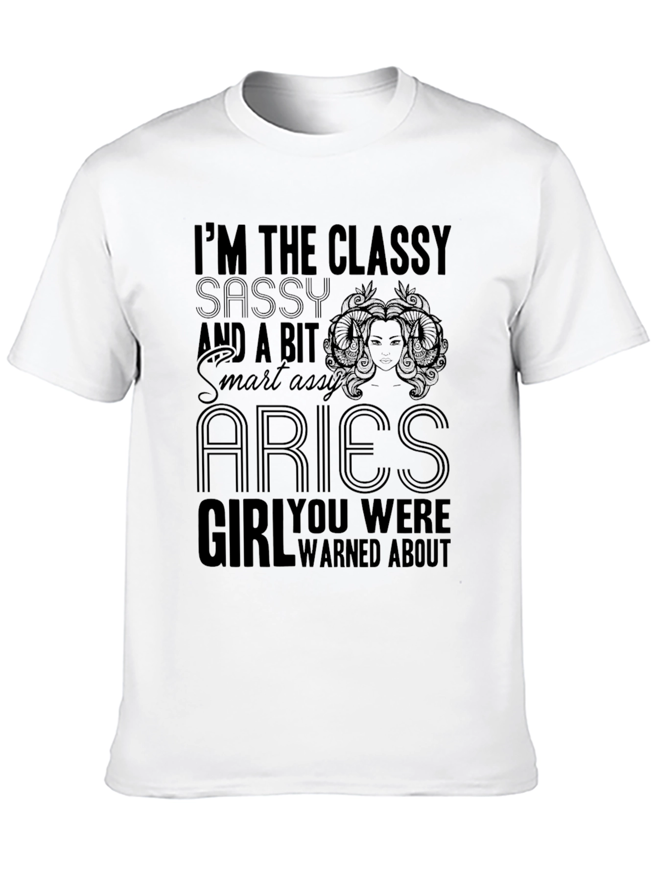 Classy Aries Girl Tee - Sassy and Smart