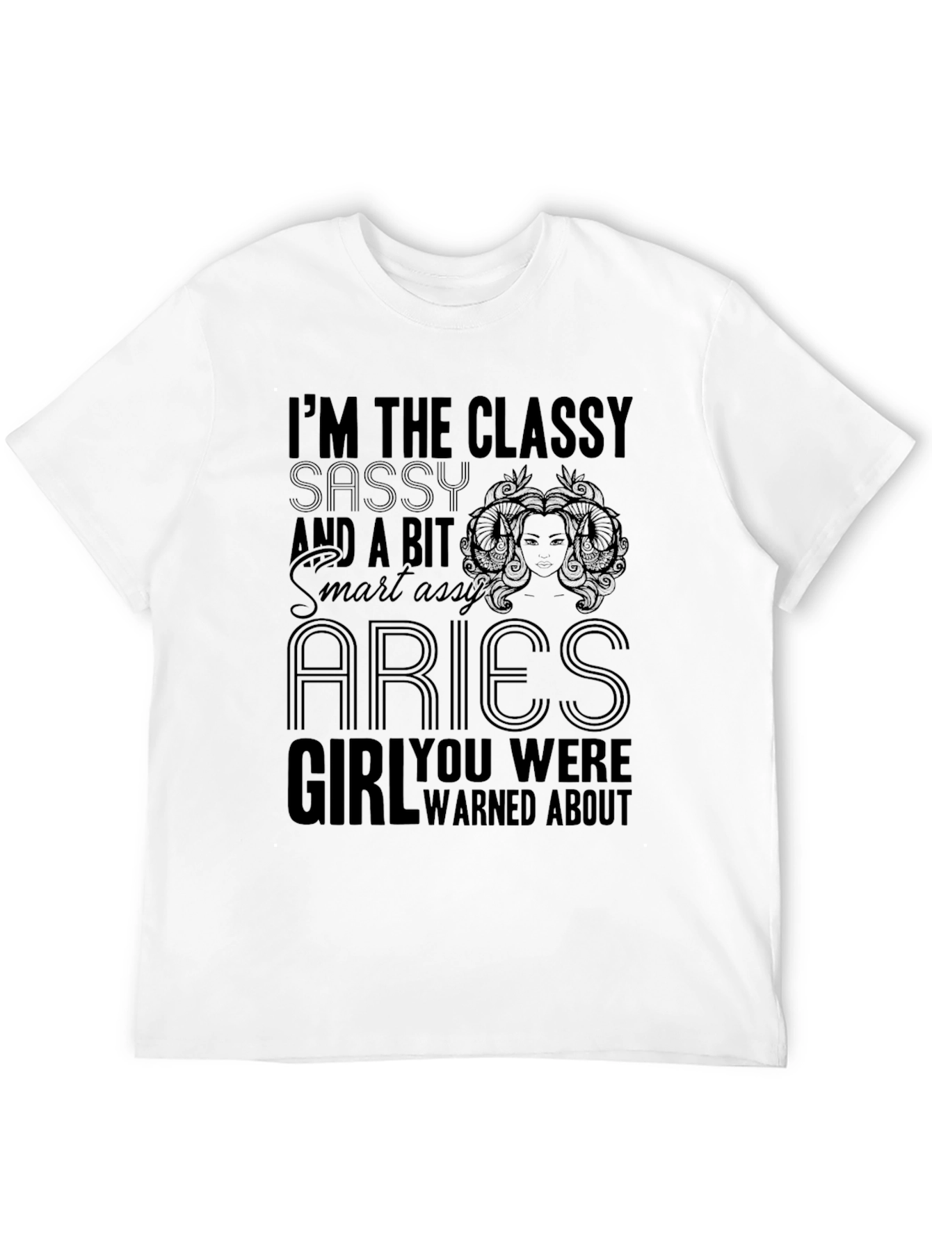 Classy Aries Girl Tee - Sassy and Smart