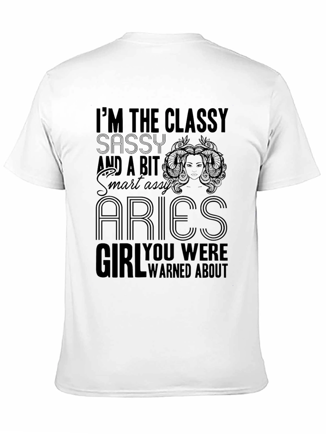 Classy Aries Girl Tee - Sassy and Smart