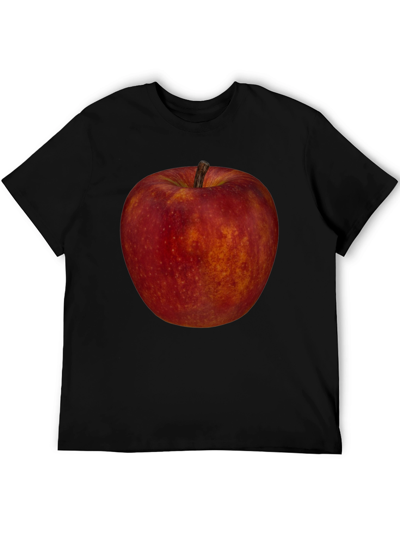 Apple Graphic Tee - Fruit Lovers Black T-Shirt