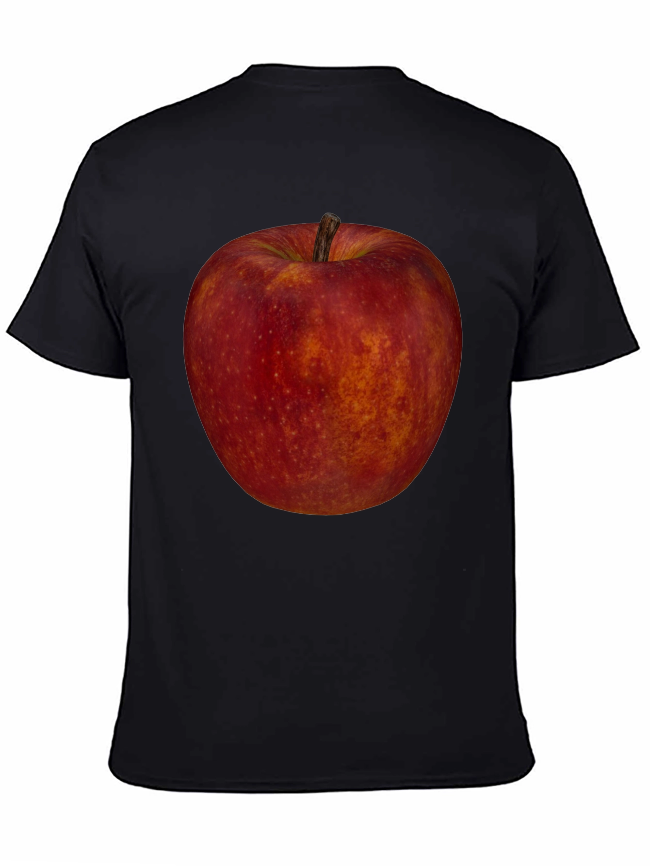 Apple Graphic Tee - Fruit Lovers Black T-Shirt