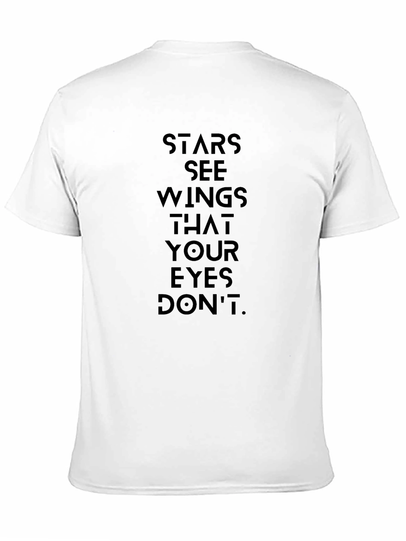 Stars See Wings T-Shirt - Black Graphic Tee