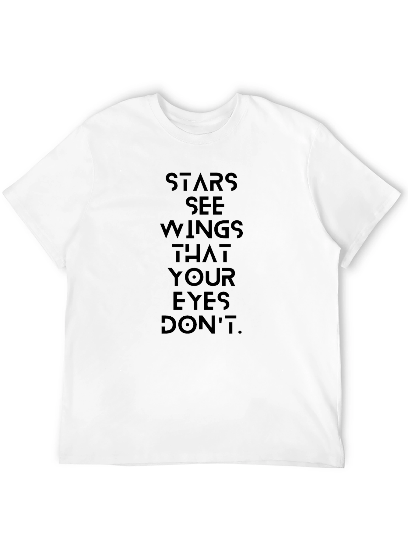 Stars See Wings T-Shirt - Black Graphic Tee