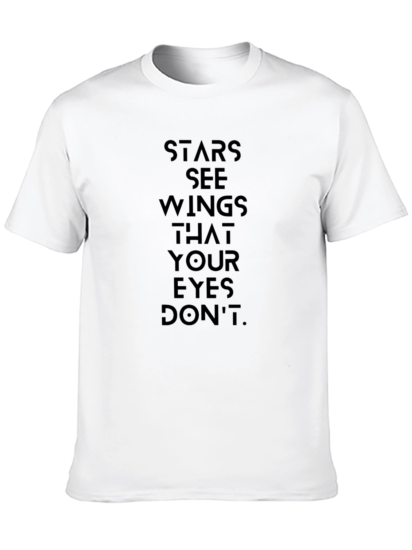 Stars See Wings T-Shirt - Black Graphic Tee