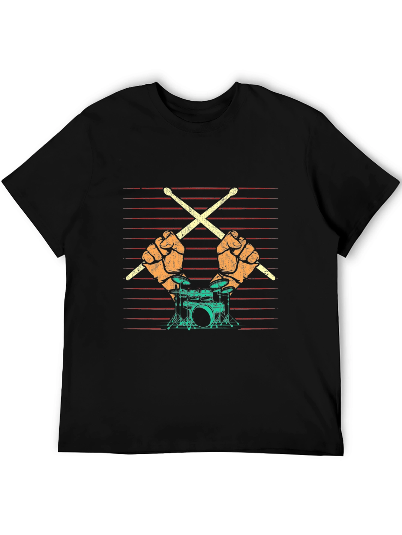 Drummer T-Shirt: Rock and Roll Band Tee