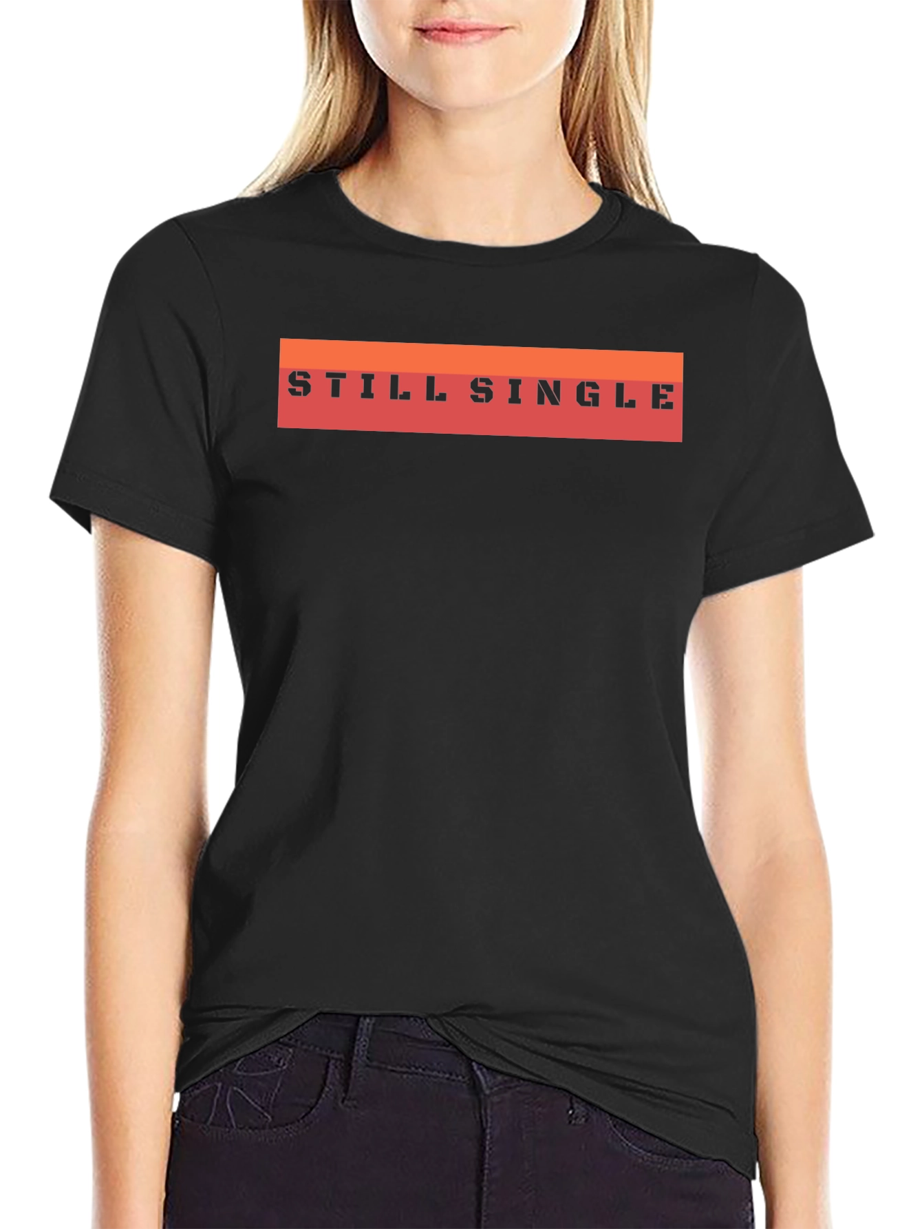 Still Single Graphic T-Shirt - Black Casual Tee