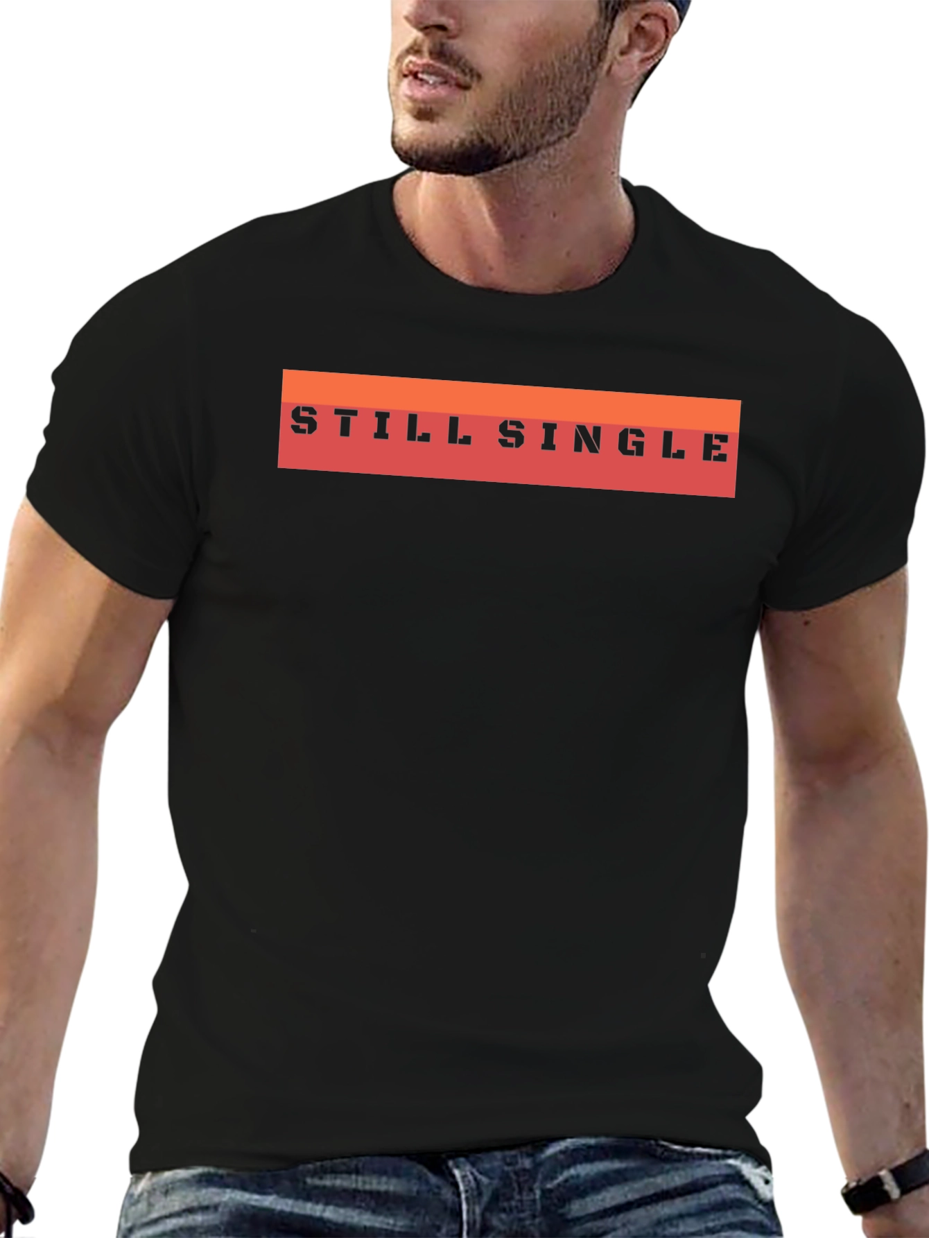 Still Single Graphic T-Shirt - Black Casual Tee