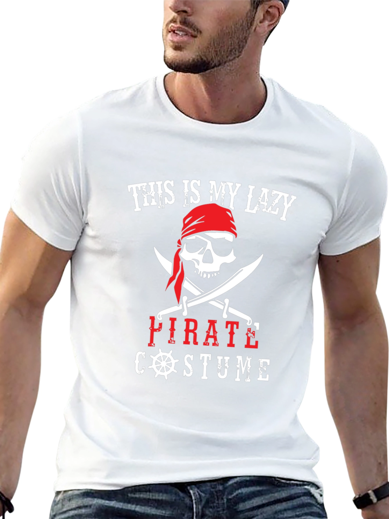 Lazy Pirate Costume T-Shirt