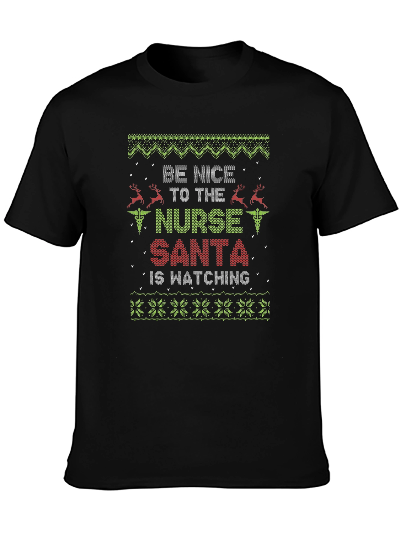 Funny Nurse Christmas Sweater T-Shirt
