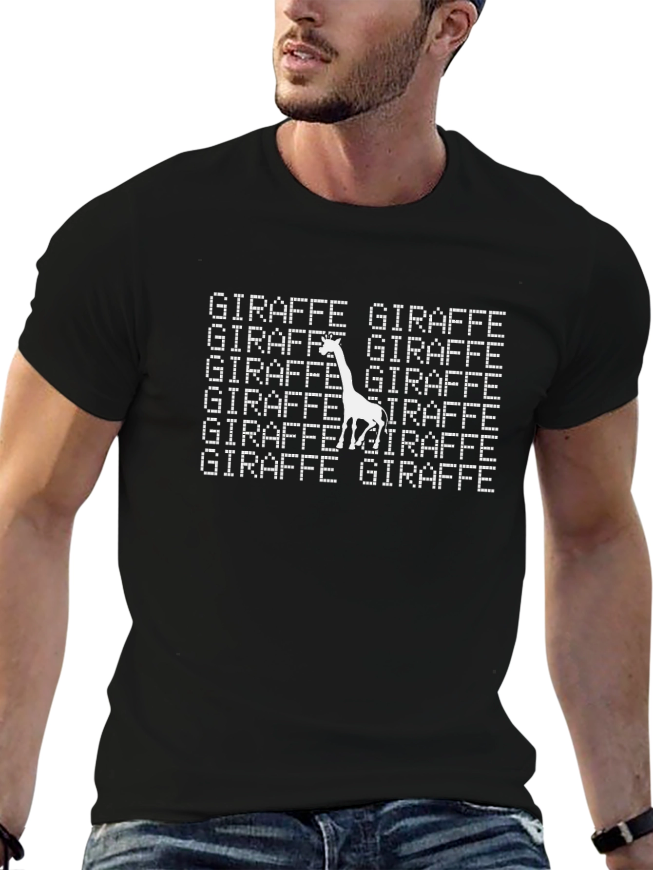 Giraffe Graphic T-Shirt - Funny Animal Tee