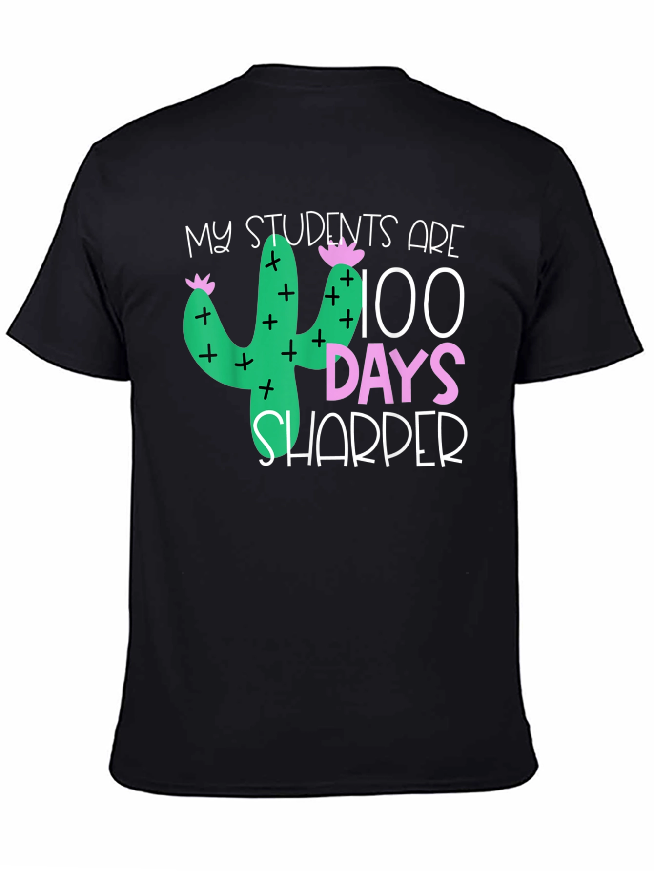 100 Days Sharper Teacher Cactus T-Shirt