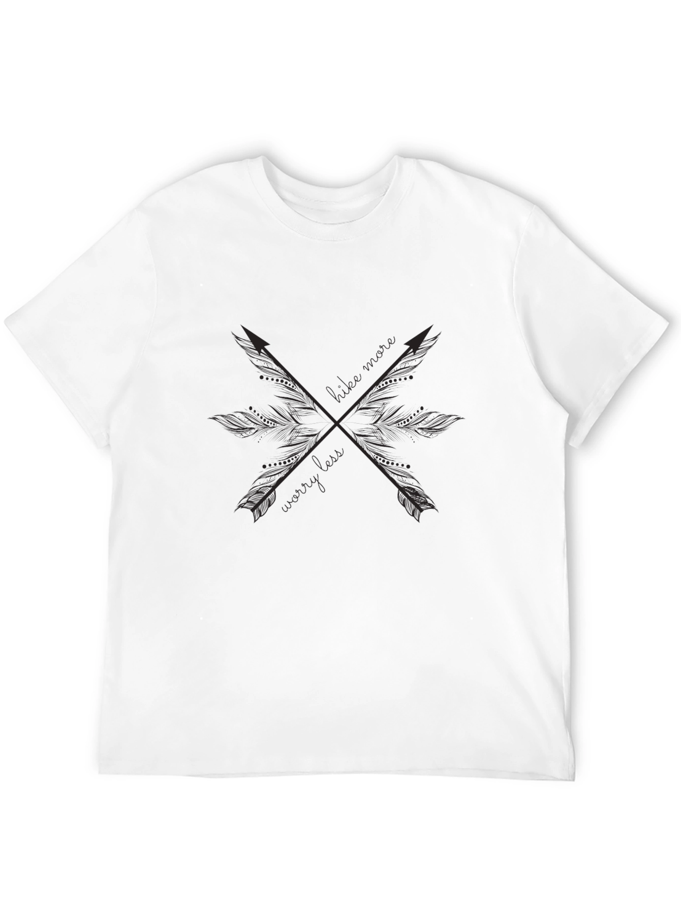 Crossed Arrows Graphic Black T-Shirt