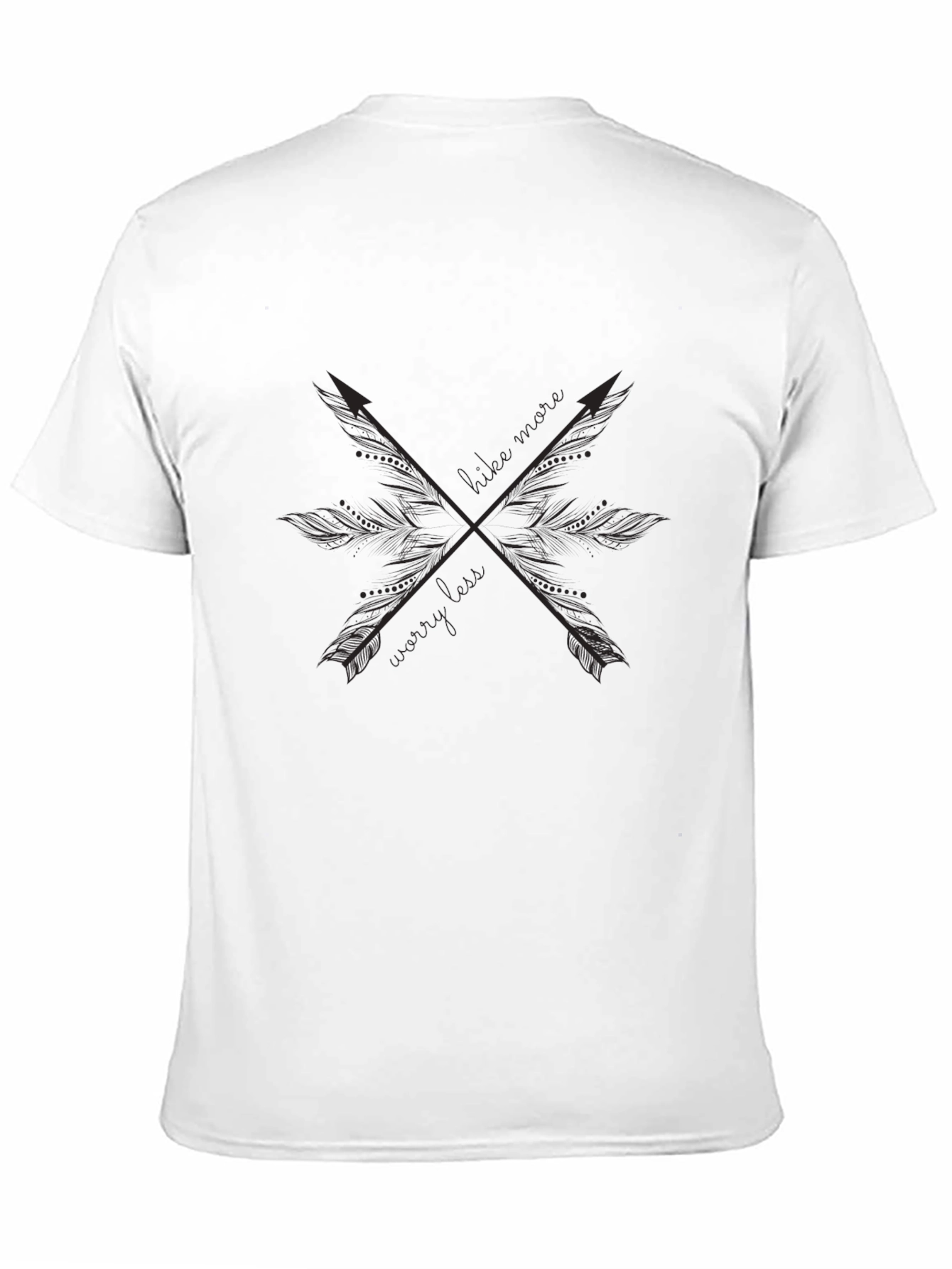 Crossed Arrows Graphic Black T-Shirt