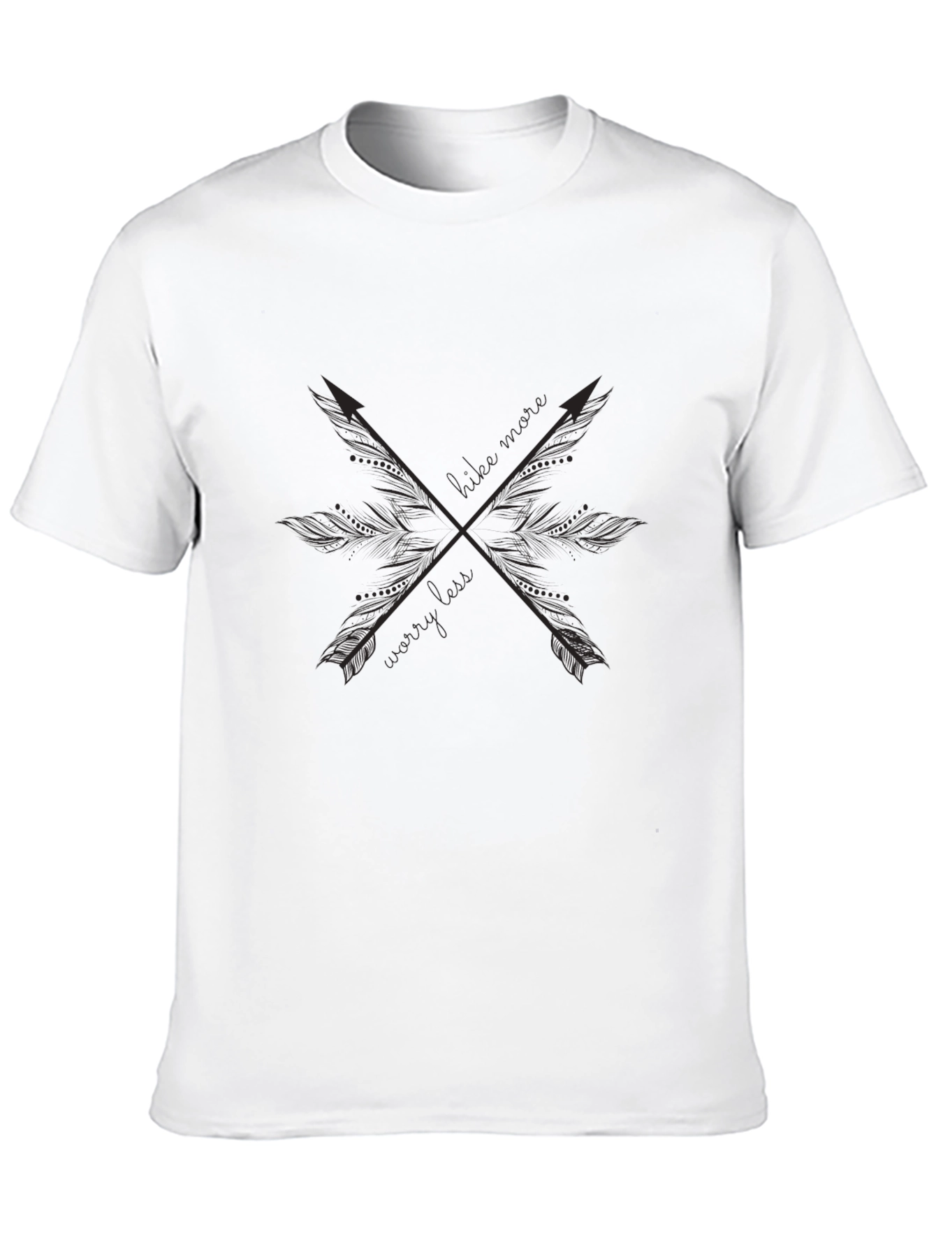 Crossed Arrows Graphic Black T-Shirt
