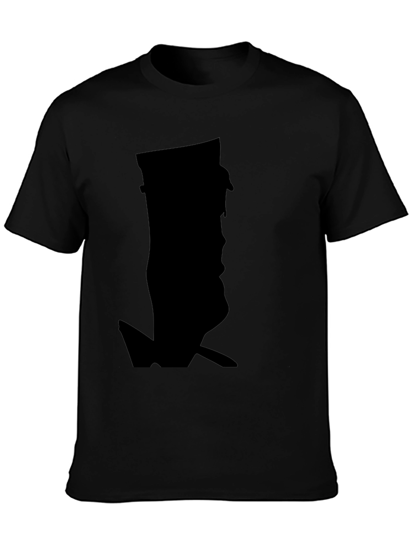 Silhouette Graphic Black Tee
