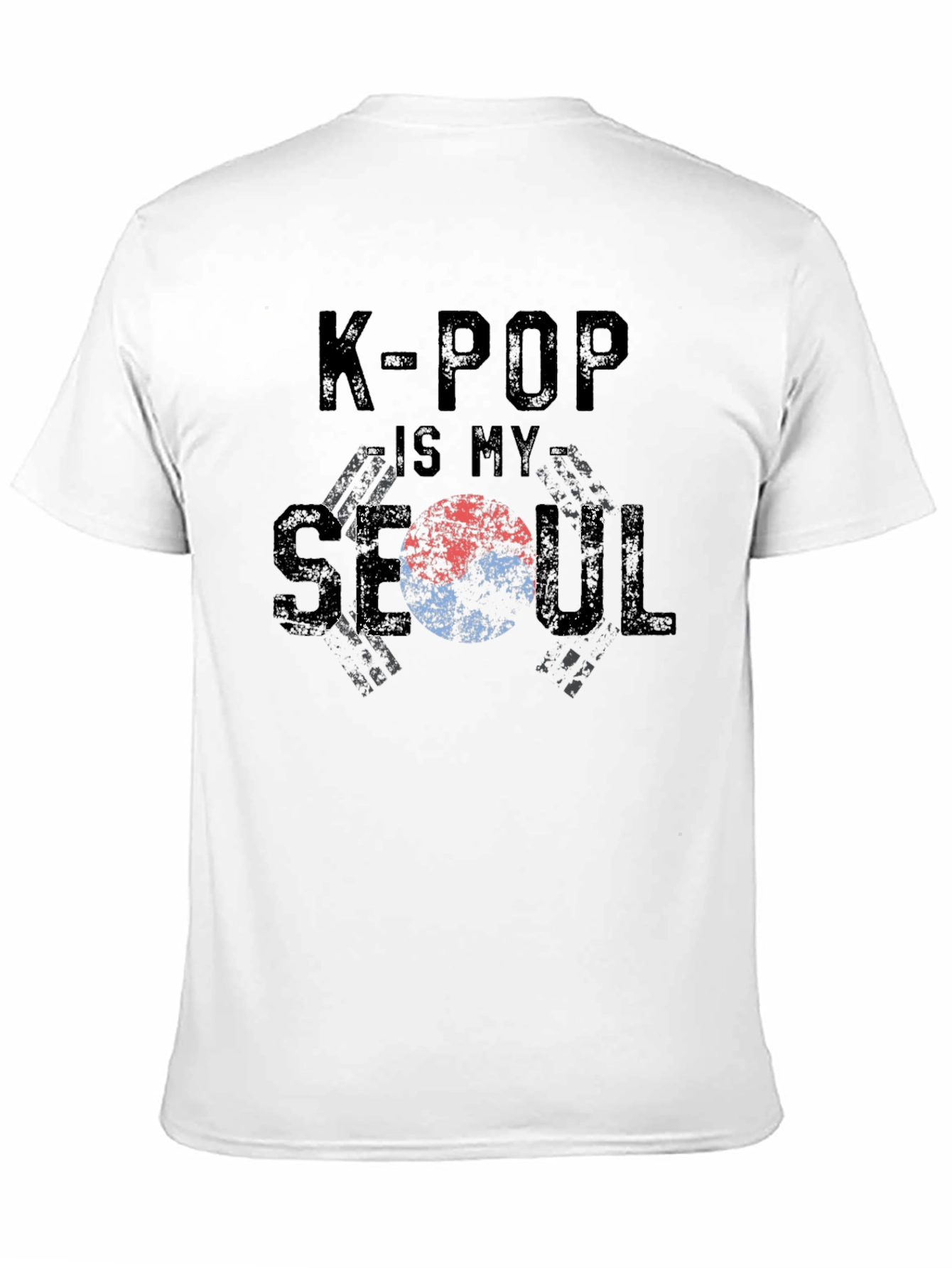 K-POP Is My SEOUL Black Graphic T-Shirt