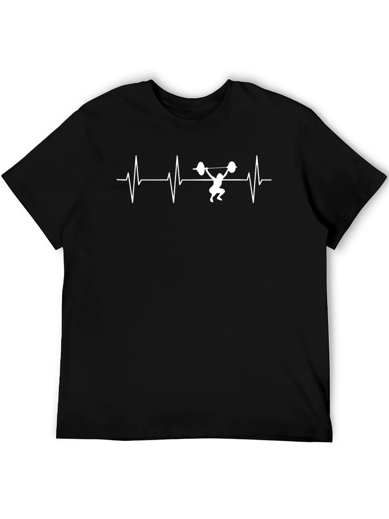 Weightlifting Heartbeat T-Shirt - Fitness Gym Tee