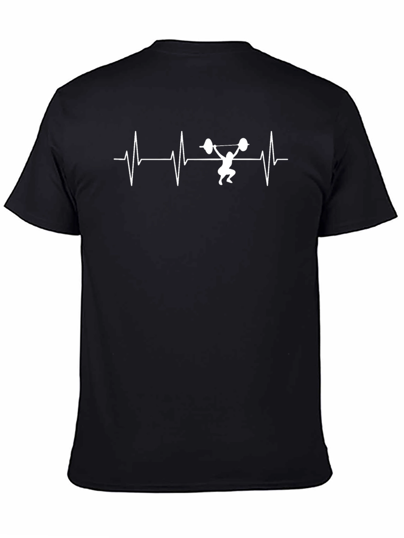Weightlifting Heartbeat T-Shirt - Fitness Gym Tee