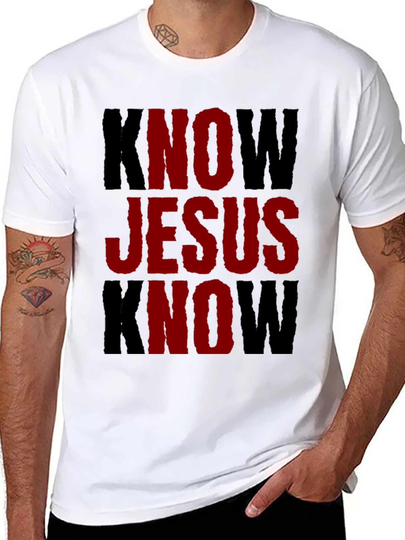 Know Jesus Graphic Tee | Religious T-Shirt