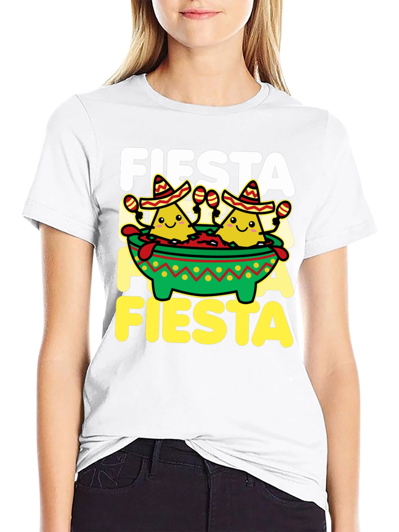 Fiesta T-Shirt Nacho Sombrero Cinco de Mayo