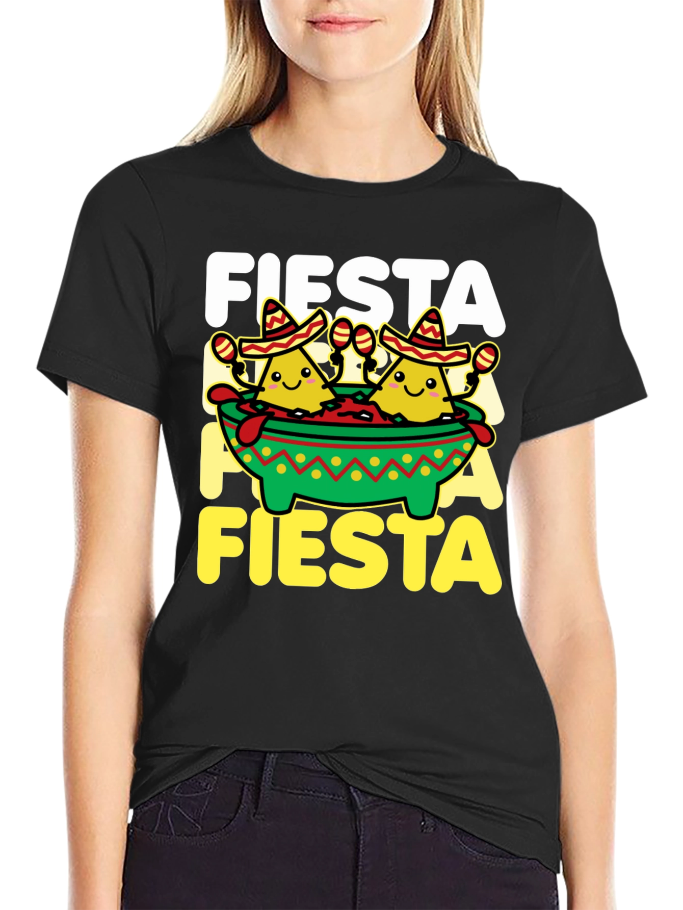 Fiesta T-Shirt Nacho Sombrero Cinco de Mayo