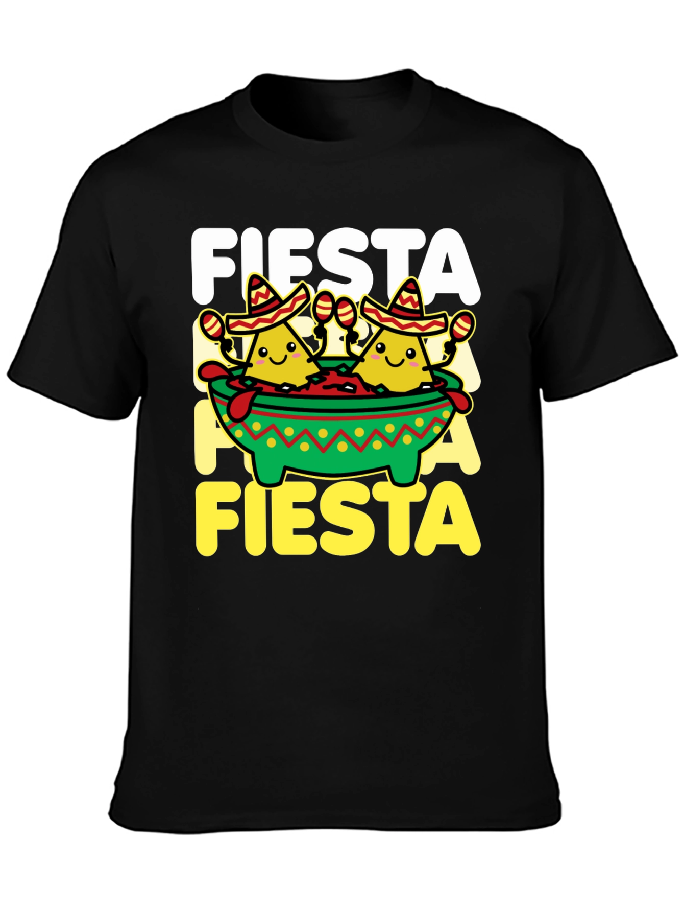 Fiesta T-Shirt Nacho Sombrero Cinco de Mayo