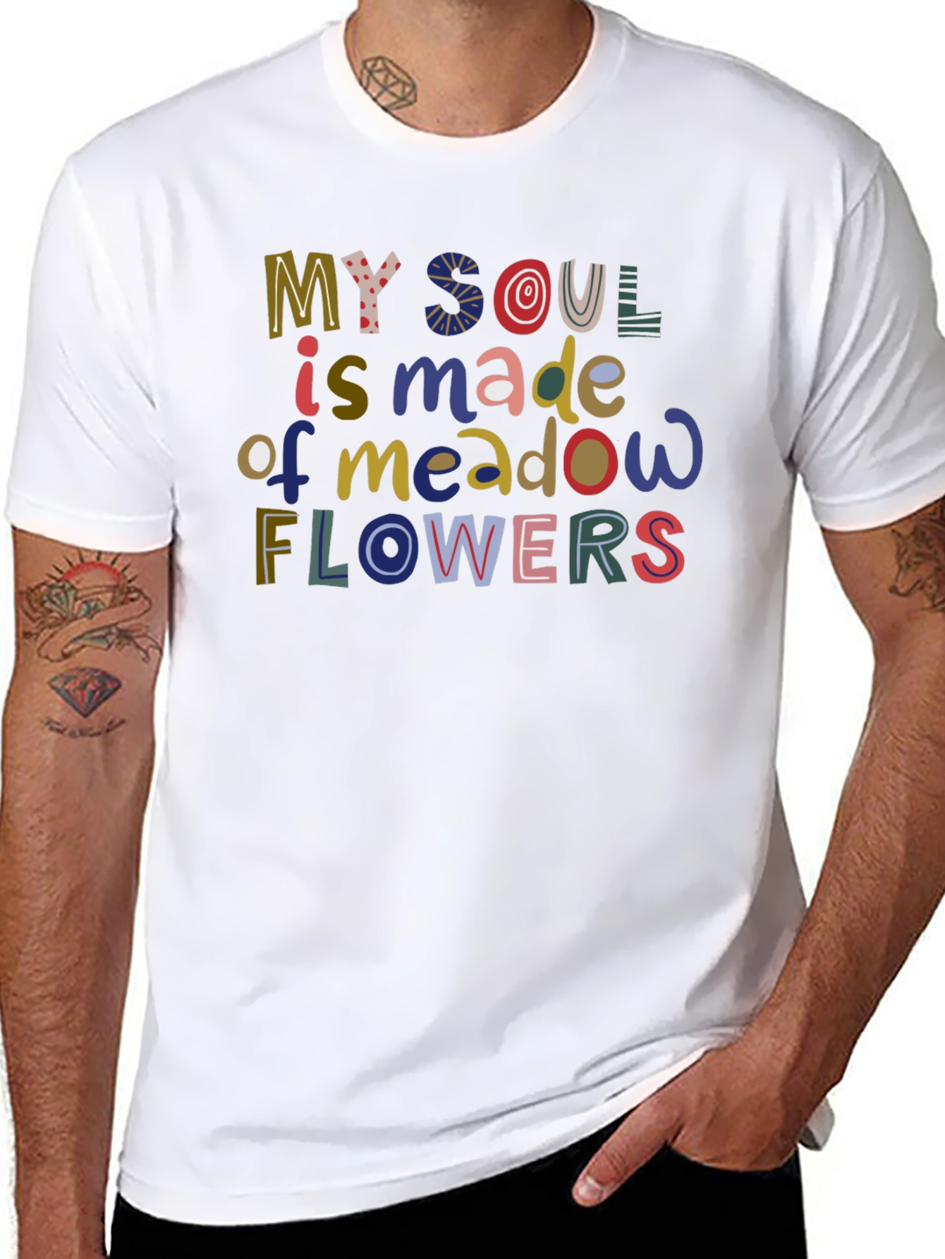 My Soul Is Made Of Meadow Flowers Graphic T-Shirt