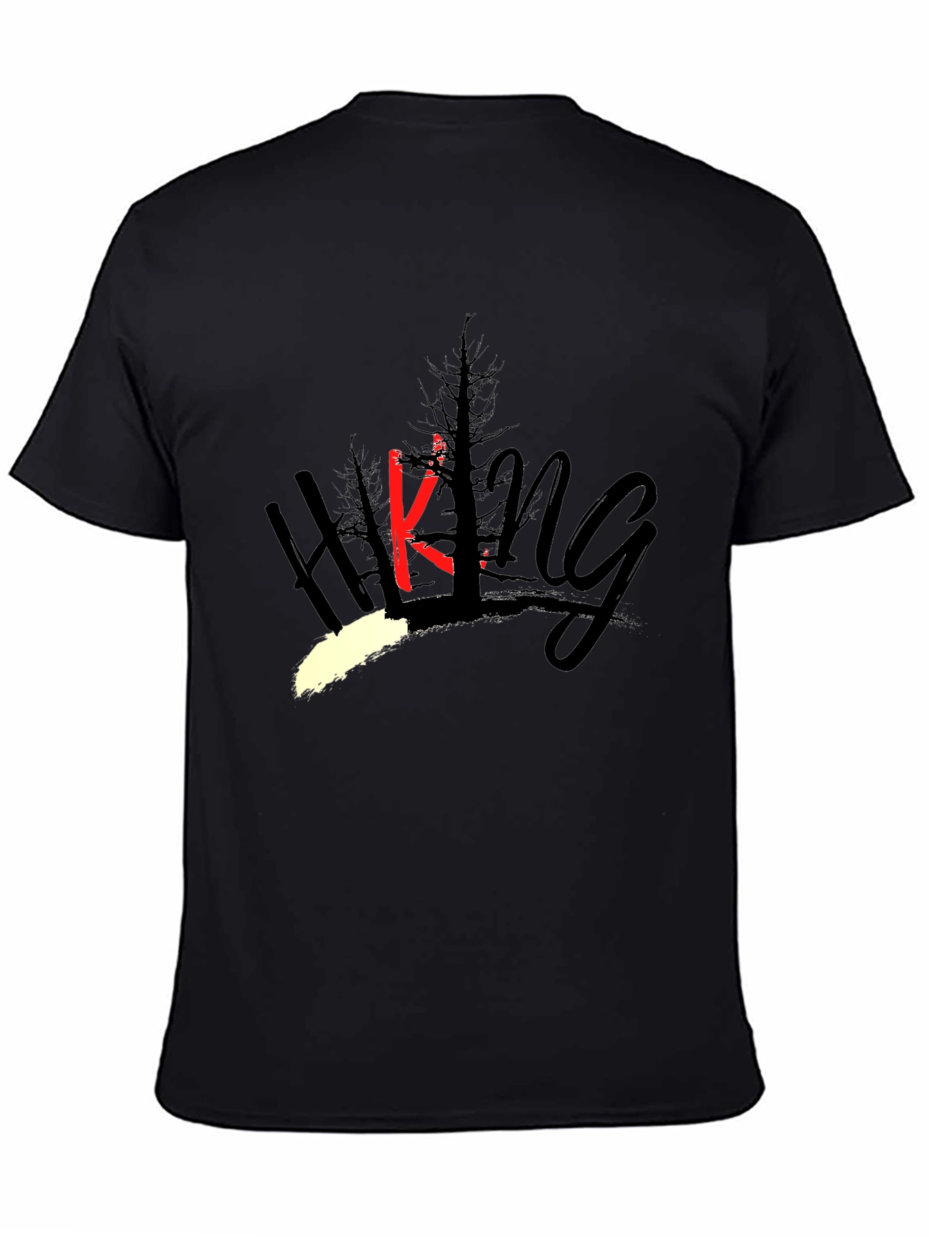 Hiking Graphic T-Shirt - Mens Black Tee
