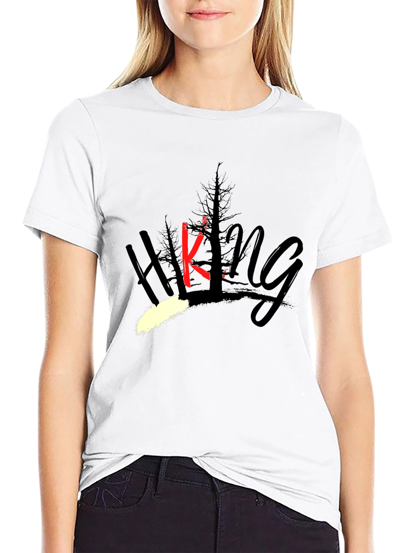 Hiking Graphic T-Shirt - Mens Black Tee