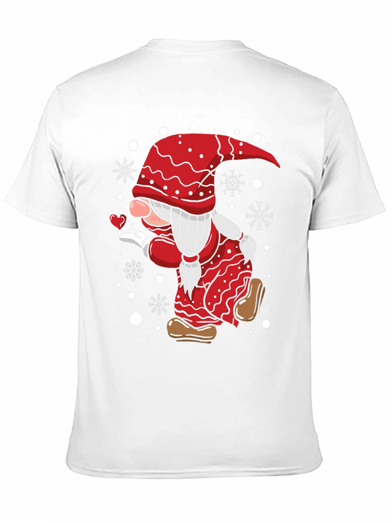 Festive Gnome Graphic Tee - Holiday Gift