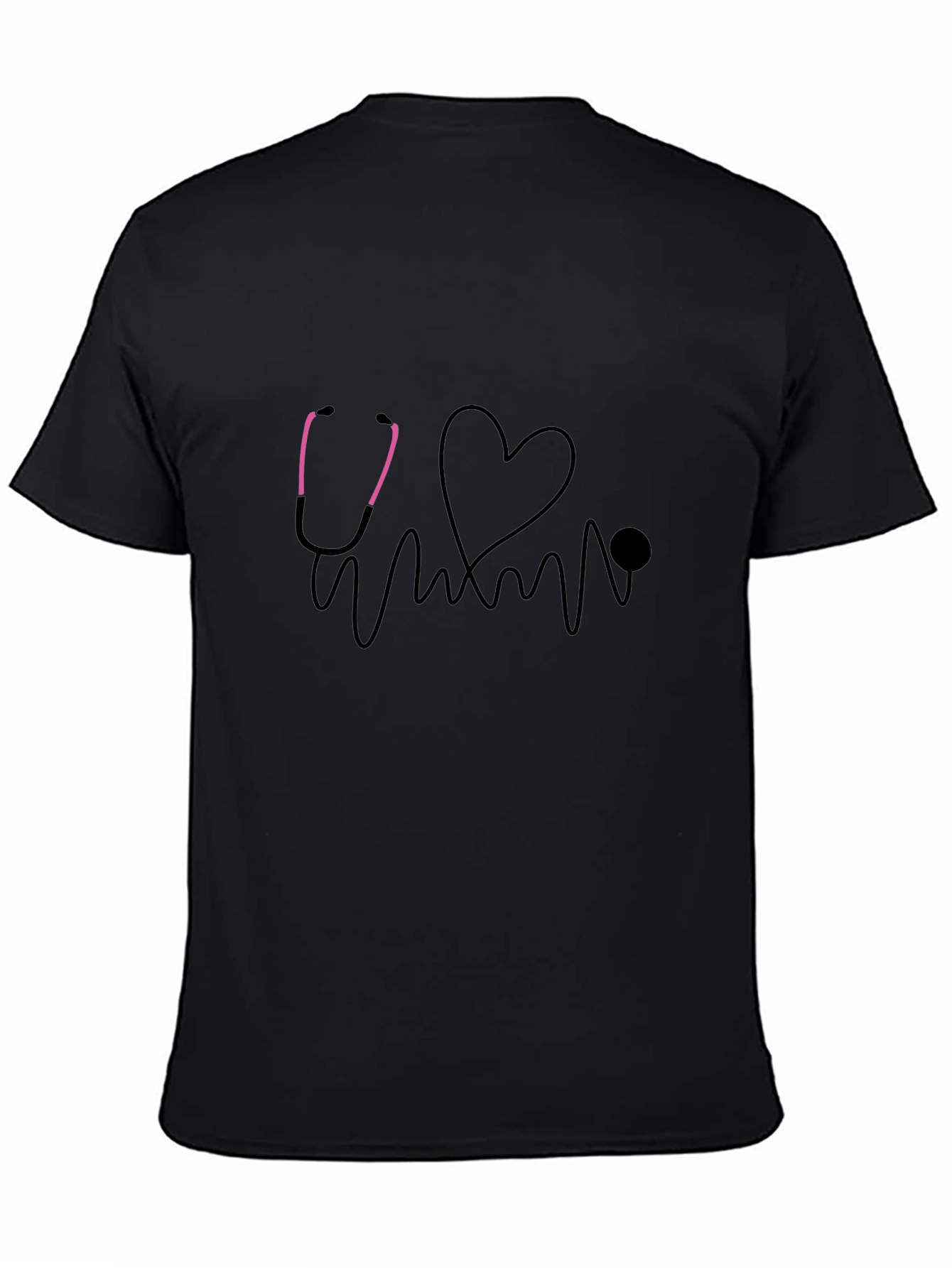 Heartbeat Stethoscope Graphic Tee - Medical Love
