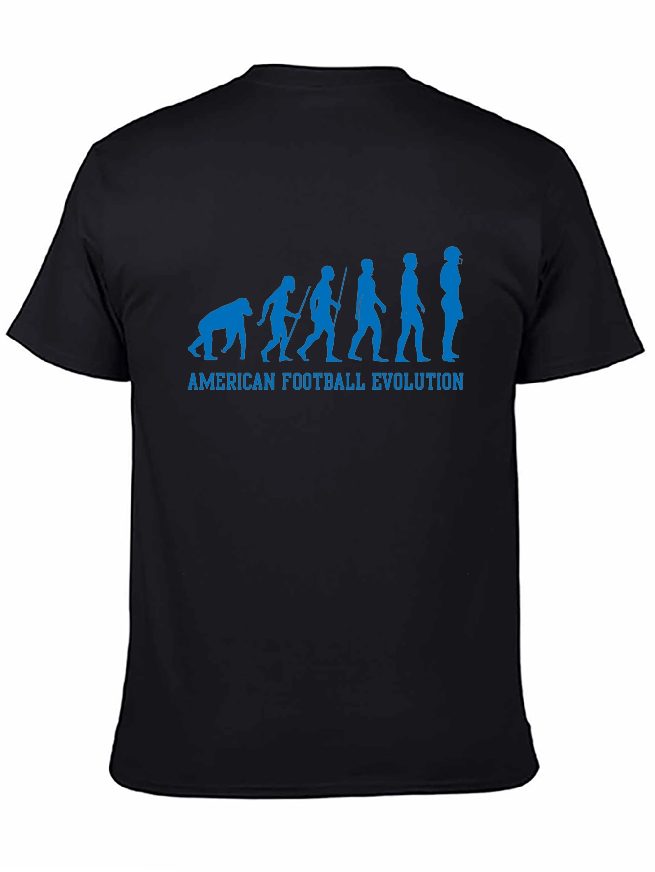American Football Evolution Graphic Tee - Black
