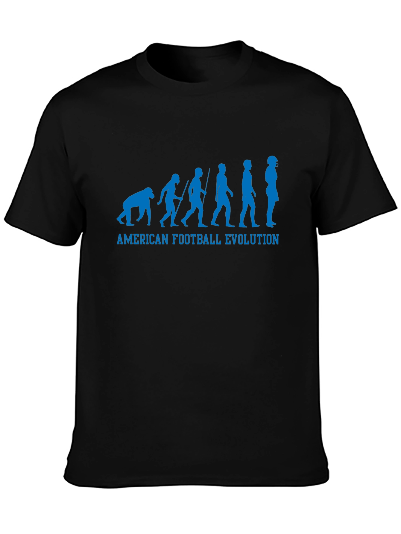 American Football Evolution Graphic Tee - Black